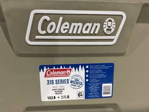 lot 64 image: Coleman 316 Series 120QT Hard Chest Cooler