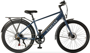 lot 80 image: Concord Step-Over Electric Commuter Bike, 27.5 Wheels, 36V, Gray, Fits Riders 51 - 61, Adult