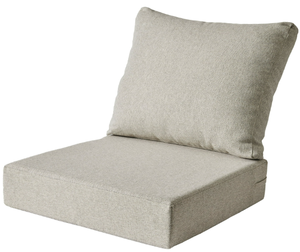 lot 247 image: Better Homes & Gardens Beige Outdoor 24 x 24 2 Piece Deep Seat Cushion Set