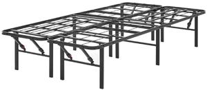 lot 250 image: Allswell 14 Convertible High Platform Metal Bed Frame, TwinFull, Black