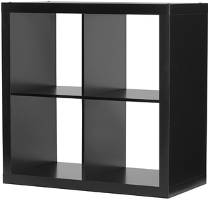 lot 434 image: Better Homes & Gardens 4-Cube Storage Organizer, Solid Black