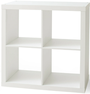 lot 435 image: Better Homes & Gardens 4-Cube Storage Organizer, White Texture