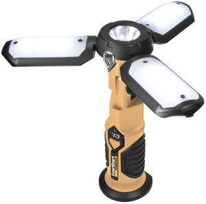 lot 488 image: Everstart 600 Lumen Brightness LED Portable Folding Work Light with USB Power inOut