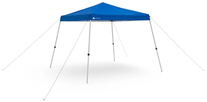lot 517 image: Ozark Trail 10 x 10 Instant Slant Leg Pop-up Canopy Outdoor Shading Shelter, Blue