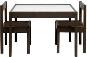 lot 528 image: Your Zone Child 3-Piece Table and Chairs Set, in Espresso