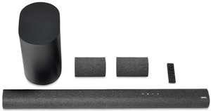 lot 540 image: onn. 5.1.2 Surround Soundbar with Dolby Atmos,Wireless Subwoofer and True Wireless Satellite Speakers, 42