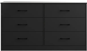lot 573 image: Mainstays Ardent 6 Drawer Dresser, Black