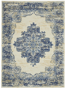 lot 582 image: Nourison Grafix Traditional White 7 x 10 Area -Rug