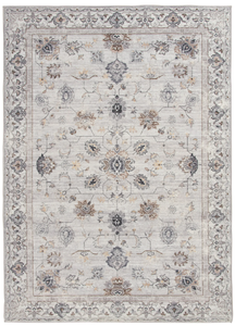 lot 586 image: Better Homes & Gardens Persian Blooms Ivory Faux Fur Indoor Area Rug, 7x10