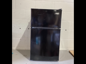 lot 96 image: Arctic King 3.2 Cu ft Two Door Mini Fridge with Freezer, Black, E-Star, ARM32D5ABB