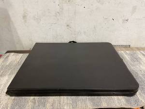 lot 838 image: Mainstays 6 Foot Bi-Fold Plastic Folding Table, Black