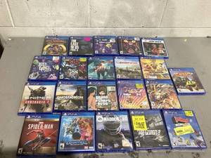 lot 708 image: LOT OF 21 PS4 Games