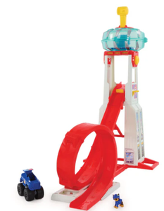 lot 95 image: Paw Patrol Rescue Wheels Super Loop Tower Chase Action Figure