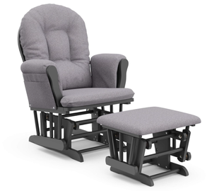 lot 75 image: 2PCS Storkcraft Premium Hoop Glider and Ottoman