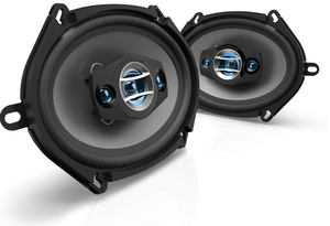 lot 639 image: Scosche HD57684 - High-Performance 5x76x8  4-Way Full Range Car Door Speakers Set