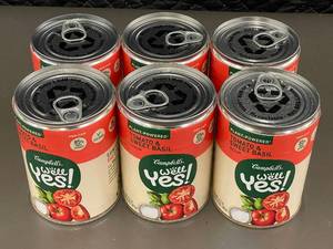 2 back - Campbells Well Yes Tomato & Sweet Basil Soup - 6 Cans