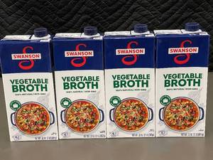 2 back - Swanson Vegetable Broth 32 oz - 4 Pack