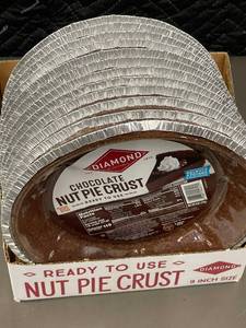 2 back - Diamond Chocolate Nut Pie Crust - 12 Pack