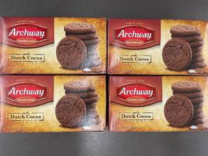 DE 1. (7) - Archway Homestyle Chocolate Lovers Dutch Cocoa Cookies - 4 Pack