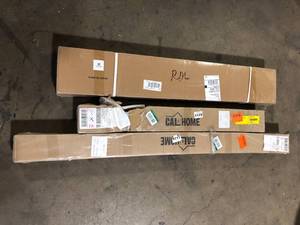 Lot of Assorted  Top Mount Sliding Barn Door Track and Hardware Kit    Customer Returns See Pictures