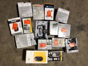Lot of Assorted Digital Door Locks Various Models and Conditions  Customer Returns See Pictures
