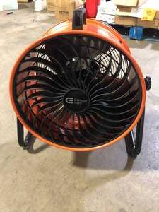 Commercial Electric 16 in. 3-Speed Drum Floor Fan in Orange High Velocity Turbo  Customer Returns See Pictures