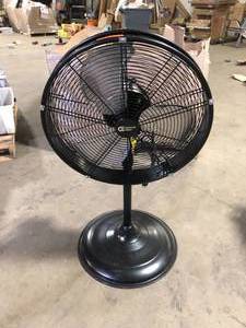 Commercial Electric 20 in. Oscillating Pedestal Fan with Adjustable Height in Black   Customer Returns See Pictures