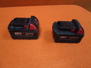 lot 10 image: Milwaukee M18 Batteries