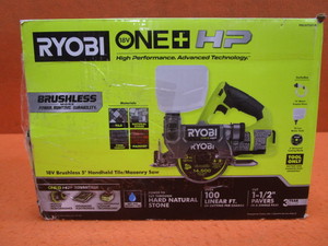 lot 22 image: Ryobi 18v WetDry Handheld Tile & Masonry Saw