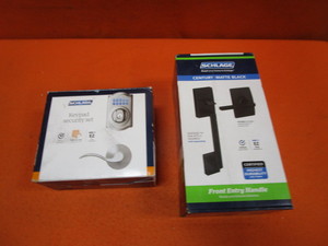 lot 72 image: Keypad Electronic Lock & Door Handle, Front Entry Door Handle