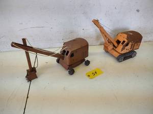 (2) Structo Steam Shovels