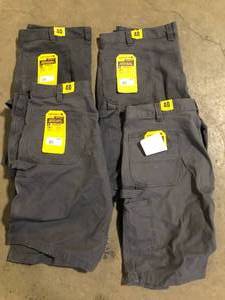 Carhartt Mens 40 Shadow CottonSpandex Rugged Flex Rigby Work Short (4 Pieces) Customer Returns See Pictures