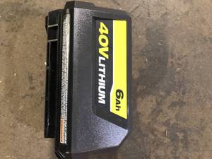 RYOBI 40V Lithium-Ion 6.0 Ah High Capacity Battery  Customer Returns See Pictures