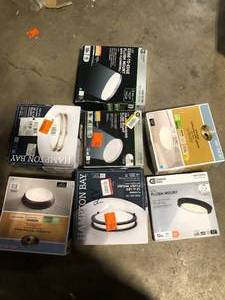 Lot of Assorted Lighting Various Models and Conditions   Customer Returns See Pictures