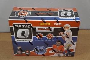 lot 1 image: Mega Box of 2021 Optic Football Card Packs