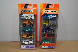 lot 99 image: 2 5-Packs Matchbox MBX Metal Cars