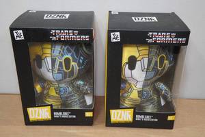 lot 128 image: 2 DZNR Transformers Collectable Plush Toys
