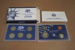 lot 153 image: 1999 US Mint Proof Coin Set