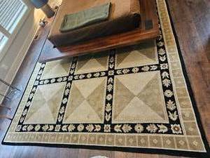 lot 25 image: Bokara Rug Co. Hand-Knotted Wool Area Rug