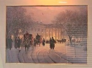 lot 63A image: G. Harvey Numbered Print Evening with the President