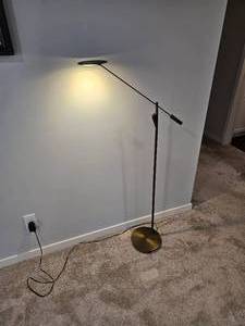 lot 64 image: Modern Chic Brush Finish Floor Lamp A