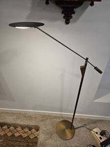 lot 65 image: Modern Chic Brush Finish Floor Lamp B
