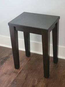 lot 160 image: Minimalist Dark Brown Accent Table