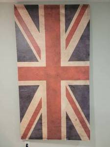 lot 156 image: Weathered Union Jack Canvas Wall Print