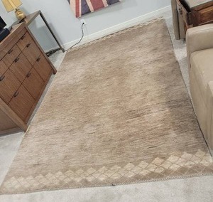 lot 151 image: Brilliant Hand Made 100% Wool Persian Carpet - Zollanvari Co. - Tan