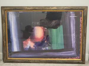 lot 82A image: Pensive Fine Art Abstract Impressionist Print - Brushstroke Study #2 by Howard Hodgkin