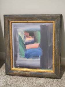 lot 82 image: Pensive Fine Art Abstract Impressionist Print - Brushstroke Study #1 by Howard Hodgkin