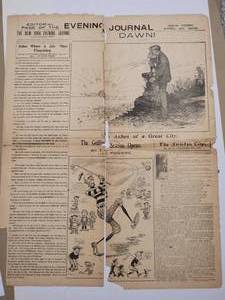 lot 72 image: Great San Francisco Earthquake - Original 1907 Newsprint - The New York Evening Journal - April, 20, 1907