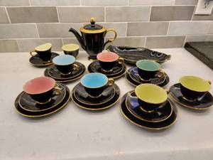 lot 48 image: Vintage Porcelain Tea Service  Stavangerflint Norway