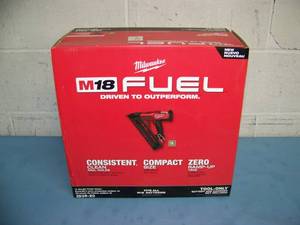lot 5 image: Milwaukee Tool M18 Fuel 16-Gauge Finish Nailer - Model 2839-20 - New in Box